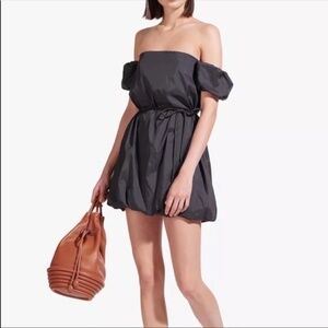 STAUD Bubble Off-The-Shoulder Mini Dress